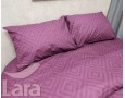 Постельное белье LARA бязь d11187p Ромб Marsala полуторное