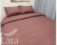 Постельное белье LARA бязь d11186s Ромб Brown семейное