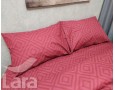 Постельное белье LARA бязь d11185s Ромб Red семейное