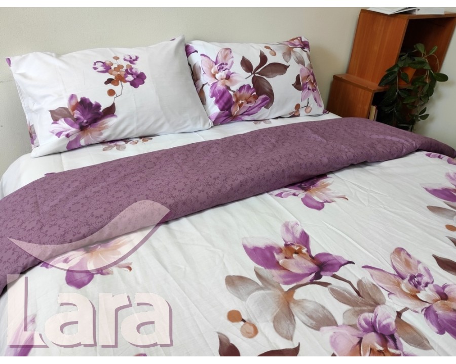 Постельное белье LARA сатин d13087d двуспальное