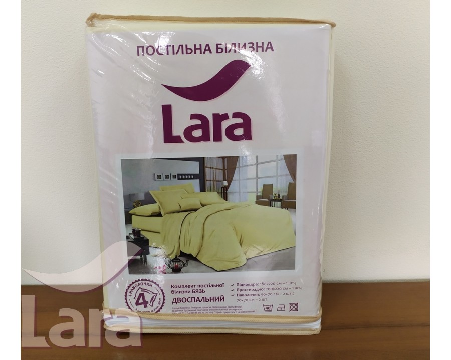 Постельное белье LARA бязь d11063s Beidge семейное