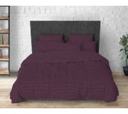 Постельное белье LARA бязь-страйп Violet d11353e160 с простынью на резинке 160х200х25 евро 200х220 см