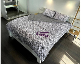 Постельное белье LARA бязь d11320d двуспальное