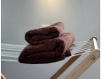 Набор турецких махровых полотенец Zeron 50х90+70х140 коричневый 550 г/м2
